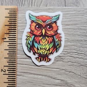 10/$10 Owl Sticker Bird Hoot Owlet Colorful Cartoon